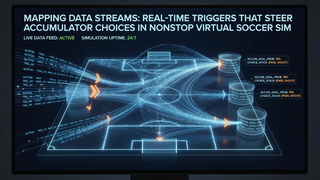 Analyse van realtime triggers in continue virtuele soccer datafeeds en accumulator aanpassingen